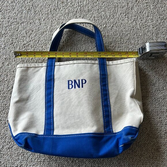 L.L. Bean Boat and Tote Bag Medium Blue – Classic Canvas Tote for Beach, Summer - Picture 5 of 6